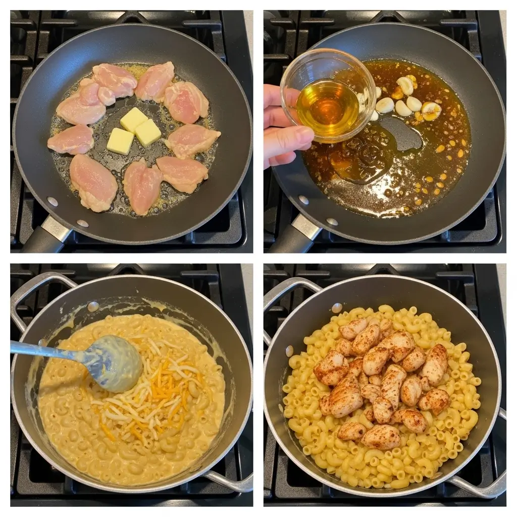 Chicken with Mac & Cheese