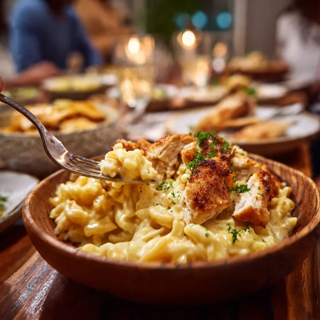 Chicken with Mac & Cheese