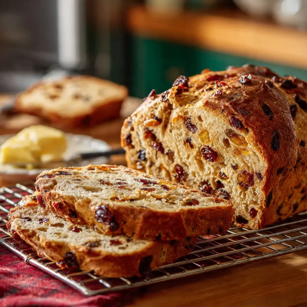Christmas Bread with Dried Fruit