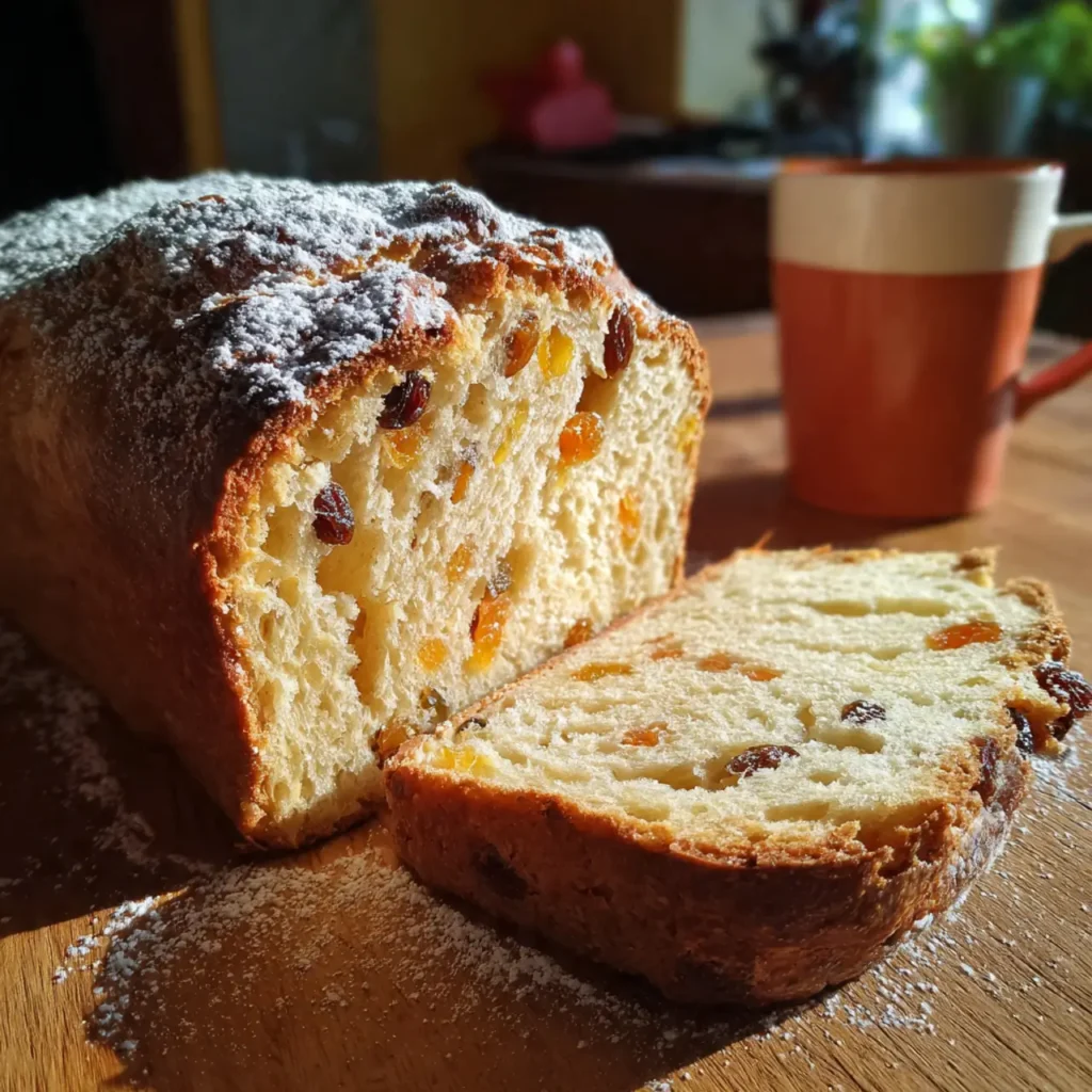 Christmas Bread with Dried Fruit