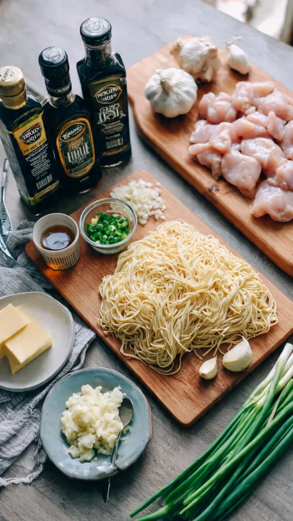 Garlic Chicken Noodles