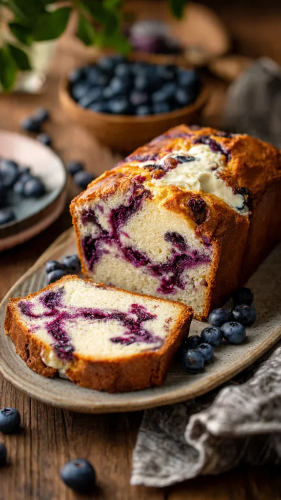 Blueberry Cream Cheese Bread
