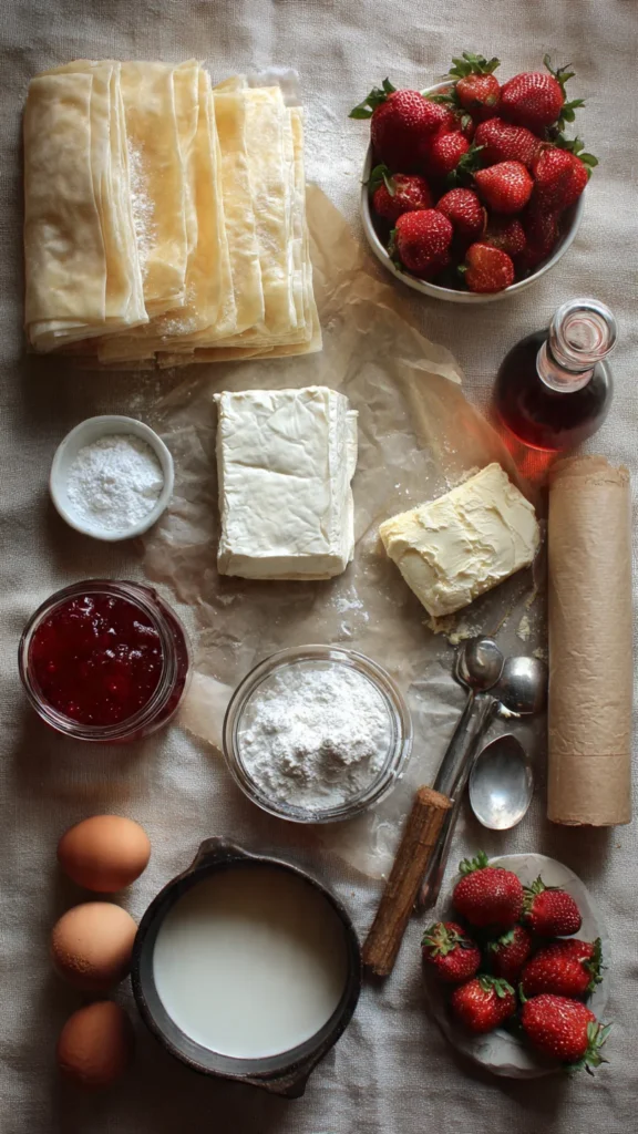 Strawberry Cream Cheese Heart Danishes