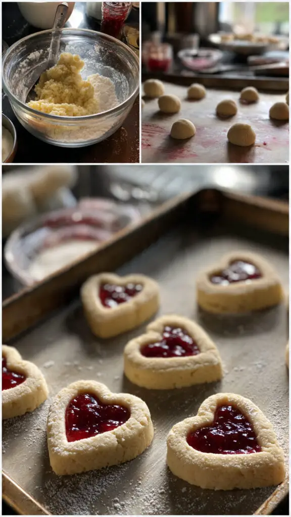 Thumbprint Heart Cookies Recipe