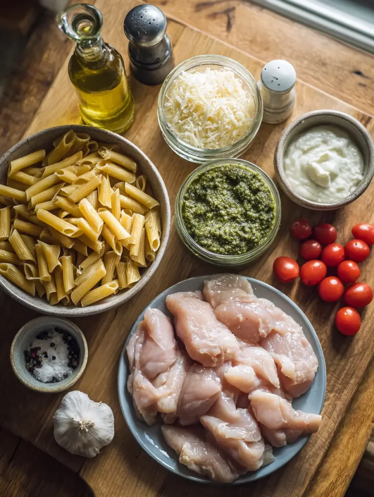 Creamy Pesto Chicken Pasta