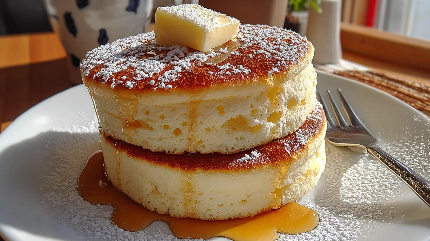 Fluffy Japanese Soufflé Pancakes