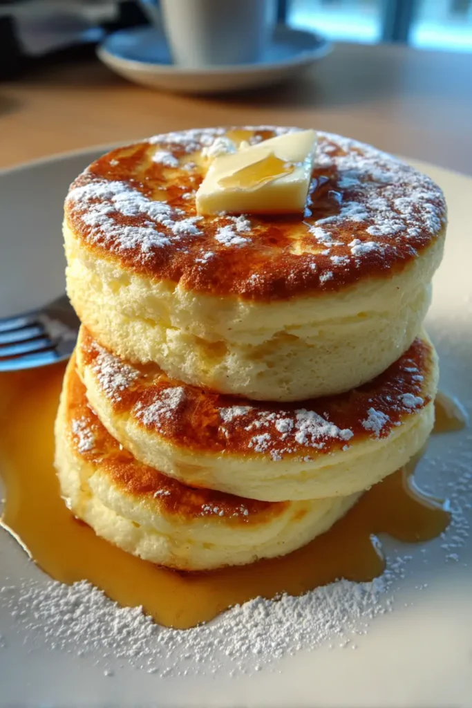 Fluffy Japanese Soufflé Pancakes