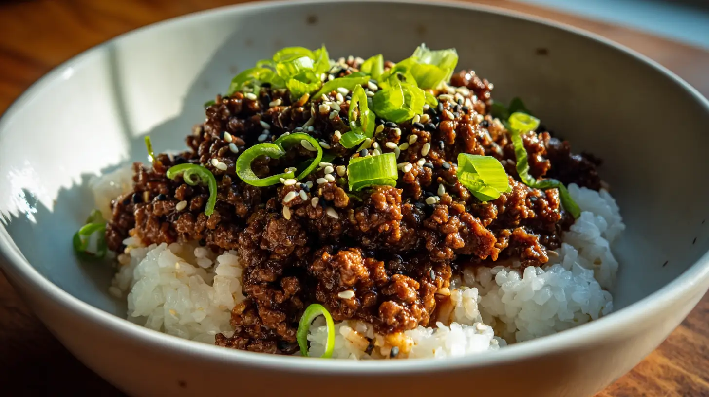 Korean Ground Beef Bowl