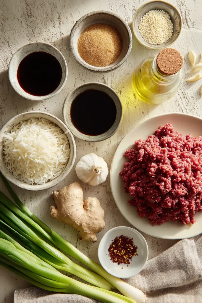 Korean Ground Beef Bowl