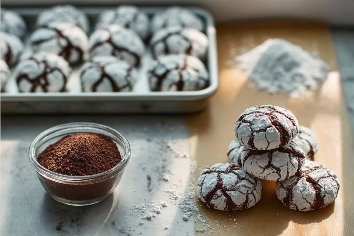 Chocolate Crinkle Cookies