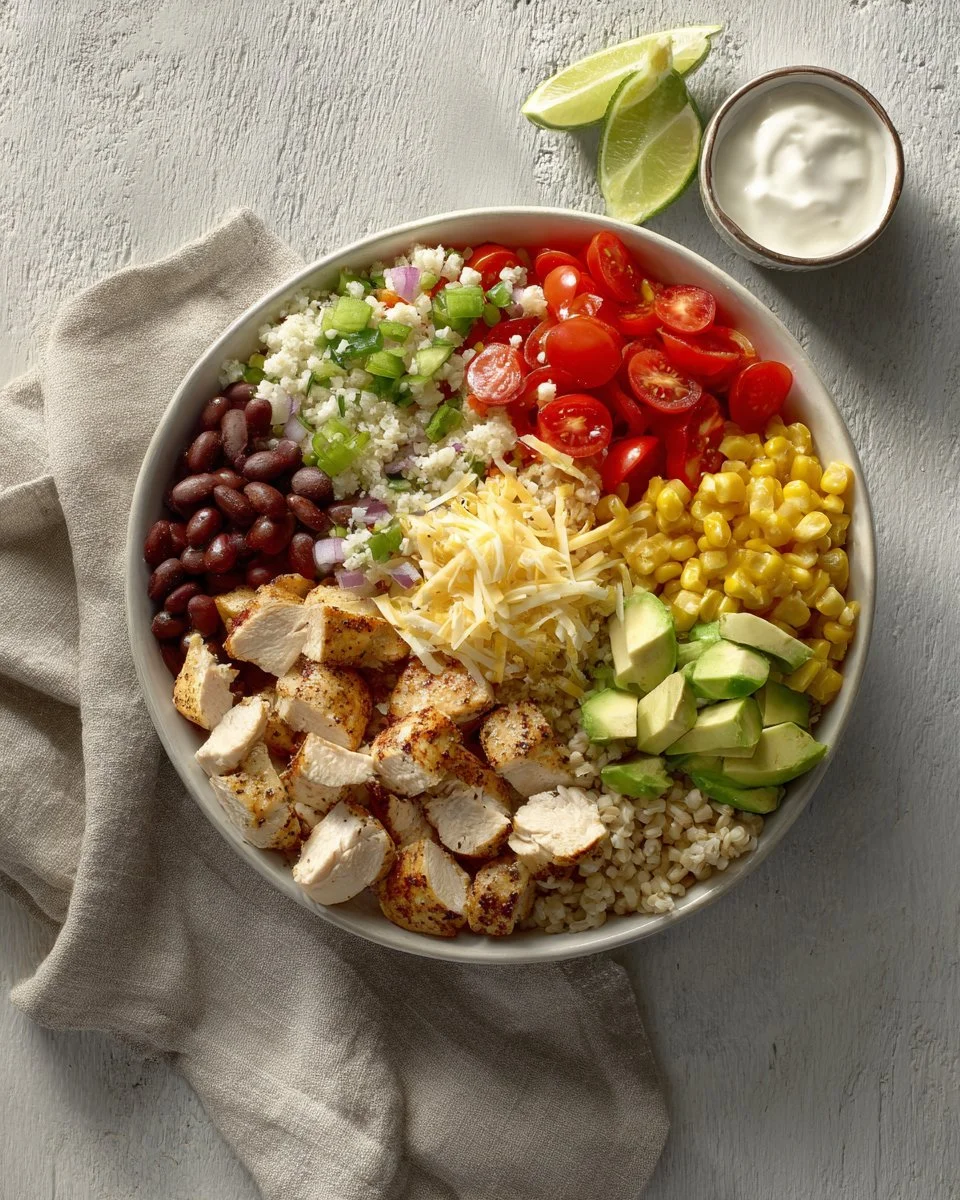 Copycat Chipotle Chicken Burrito Bowls