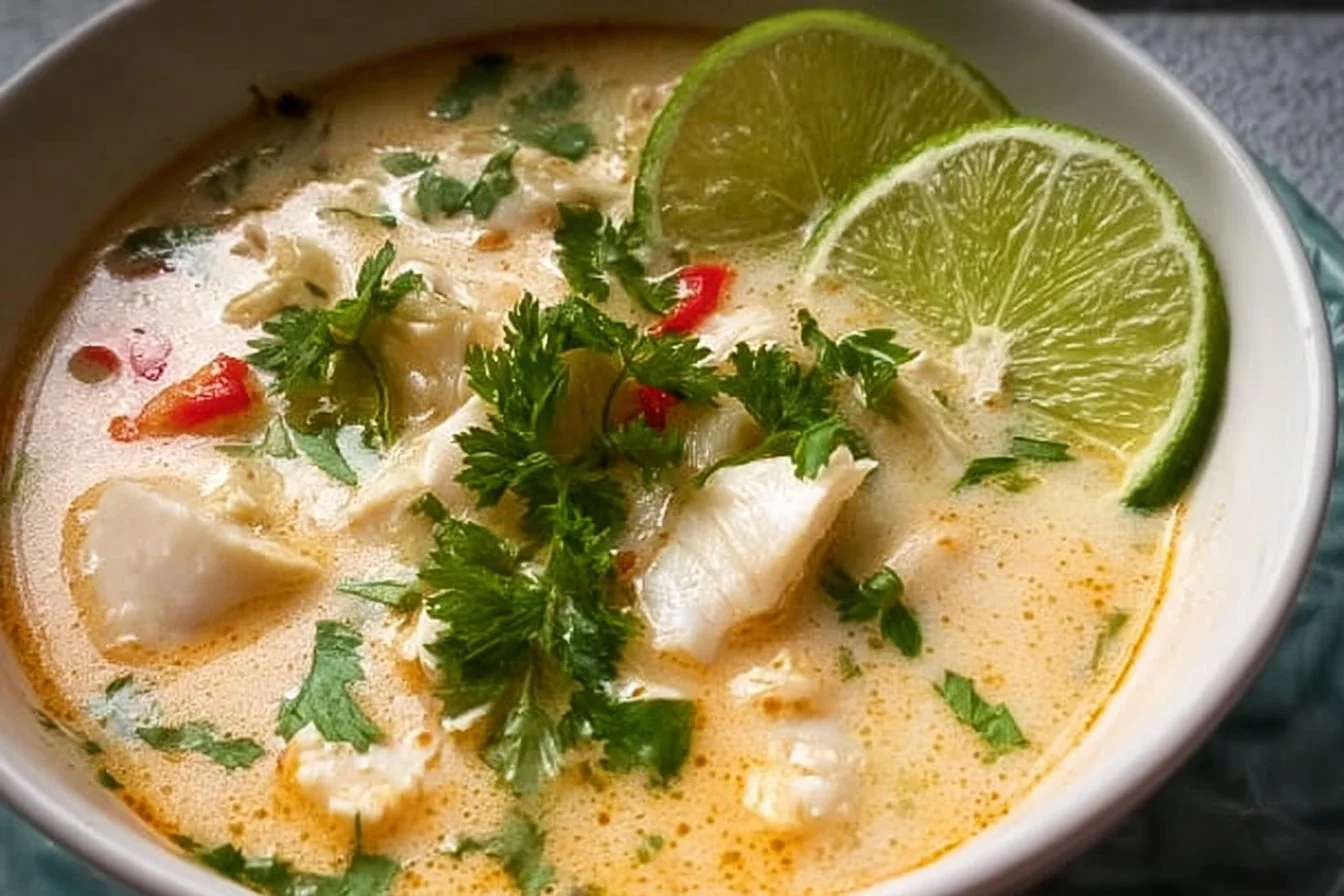 Creamy Coconut Lime Fish Soup