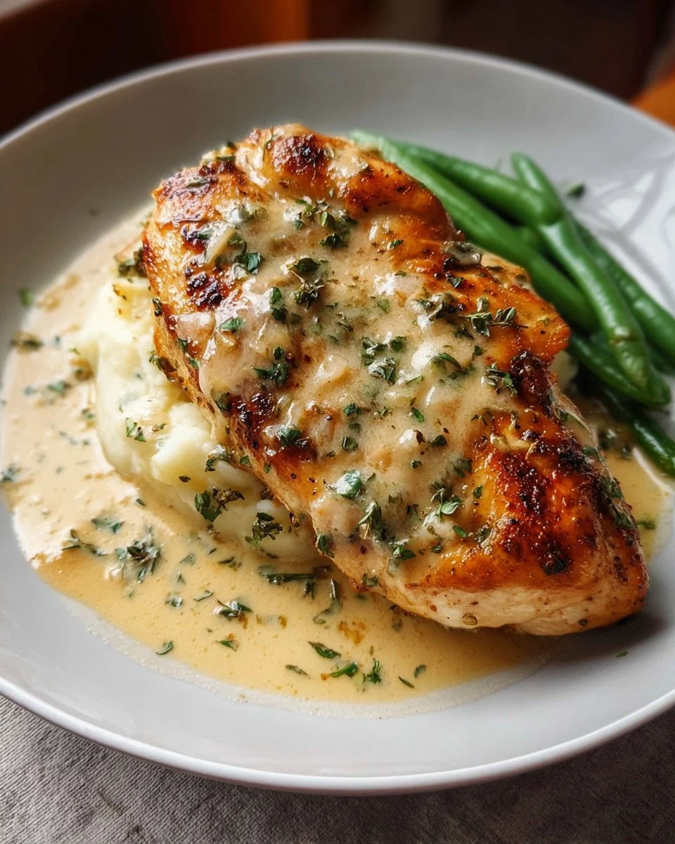 Creamy garlic parmesan chicken breast recipe with rich flavors
