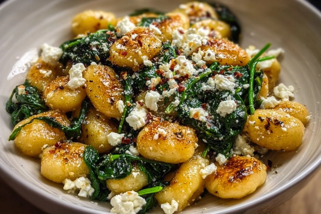 Creamy Gnocchi with Spinach and Feta