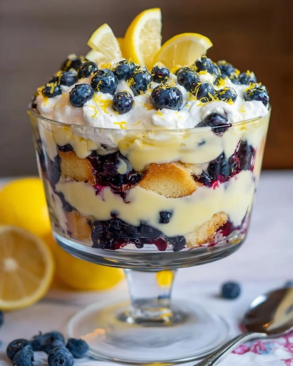 Easy Lemon Blueberry Trifle Recipe
