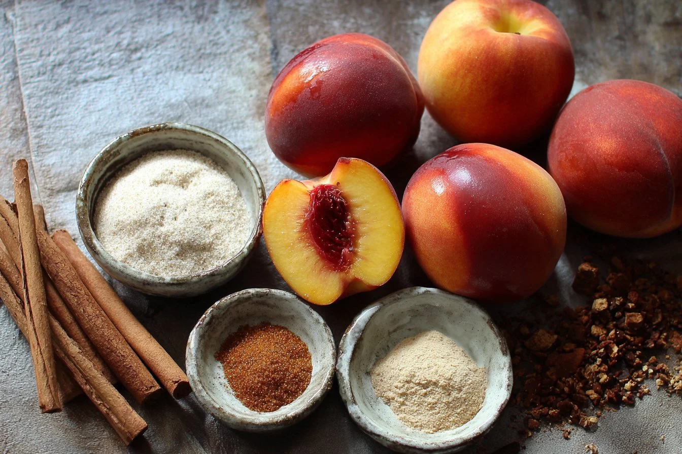 Grilled Peaches with Cinnamon and Brown Sugar