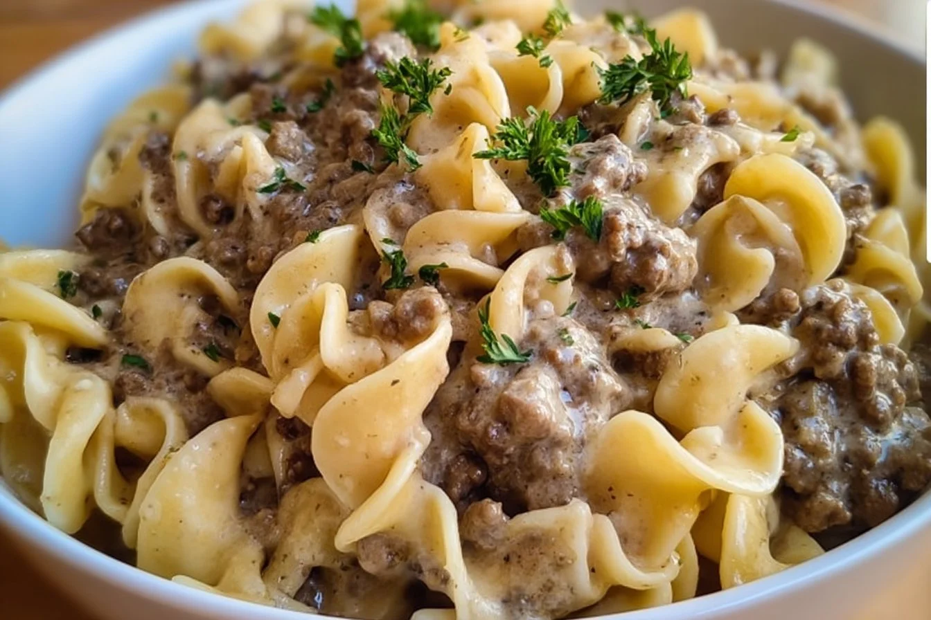 Ground Beef Stroganoff