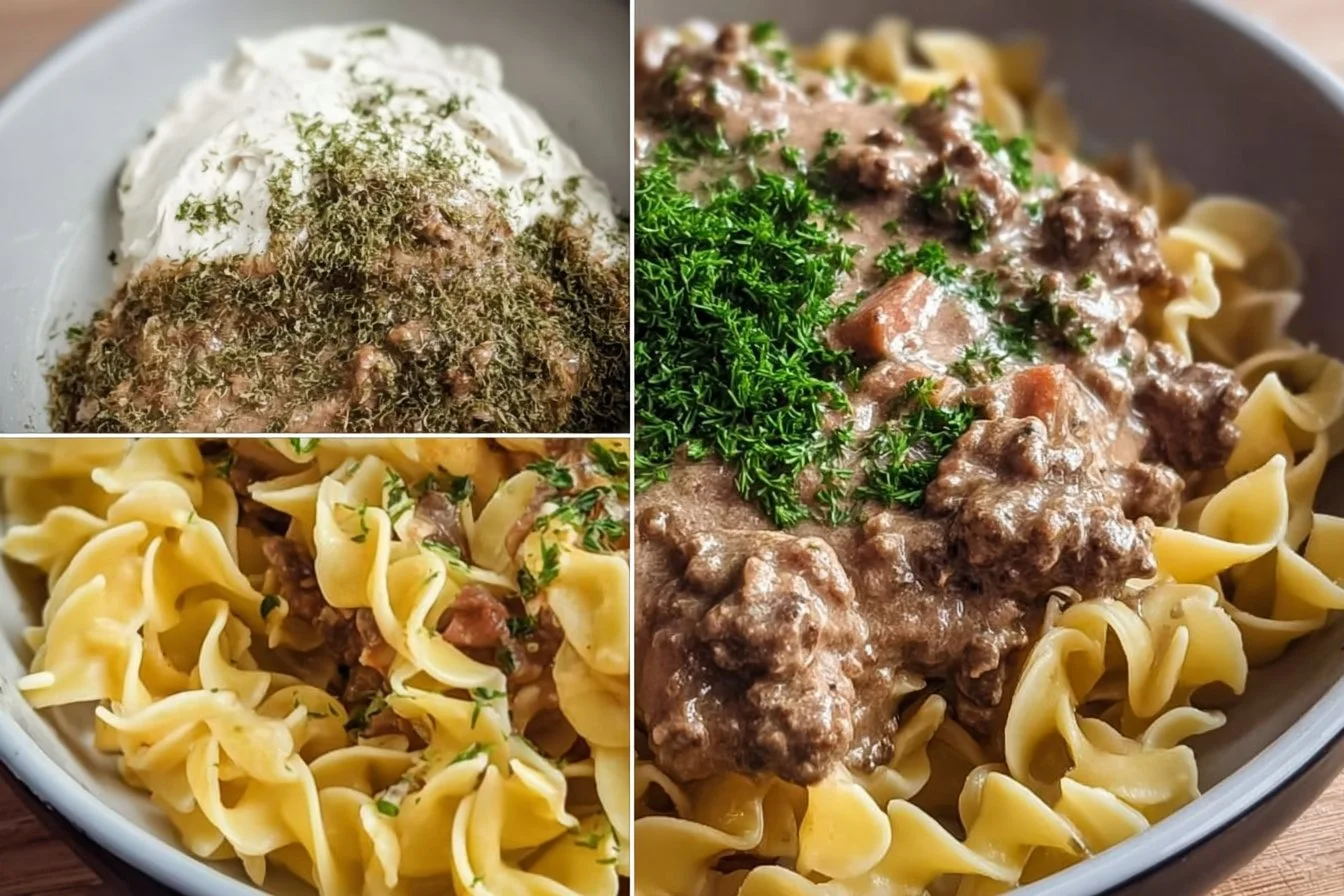 Ground Beef Stroganoff is an easy dinner recipe that comes together quickly with ground beef, a gravy pa… | Beef recipes easy, Beef recipes, Beef recipes for dinner