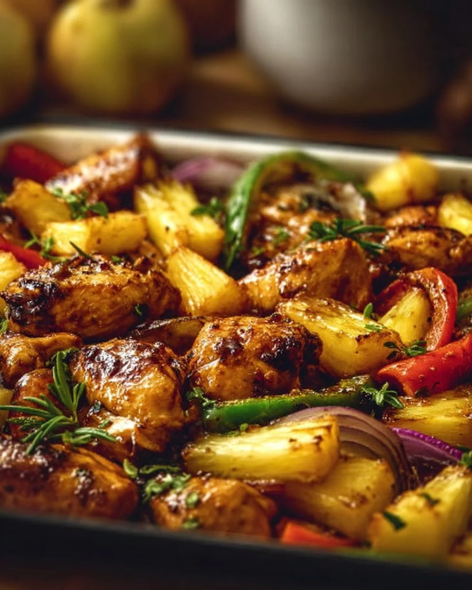 Hawaiian Chicken Sheet Pan