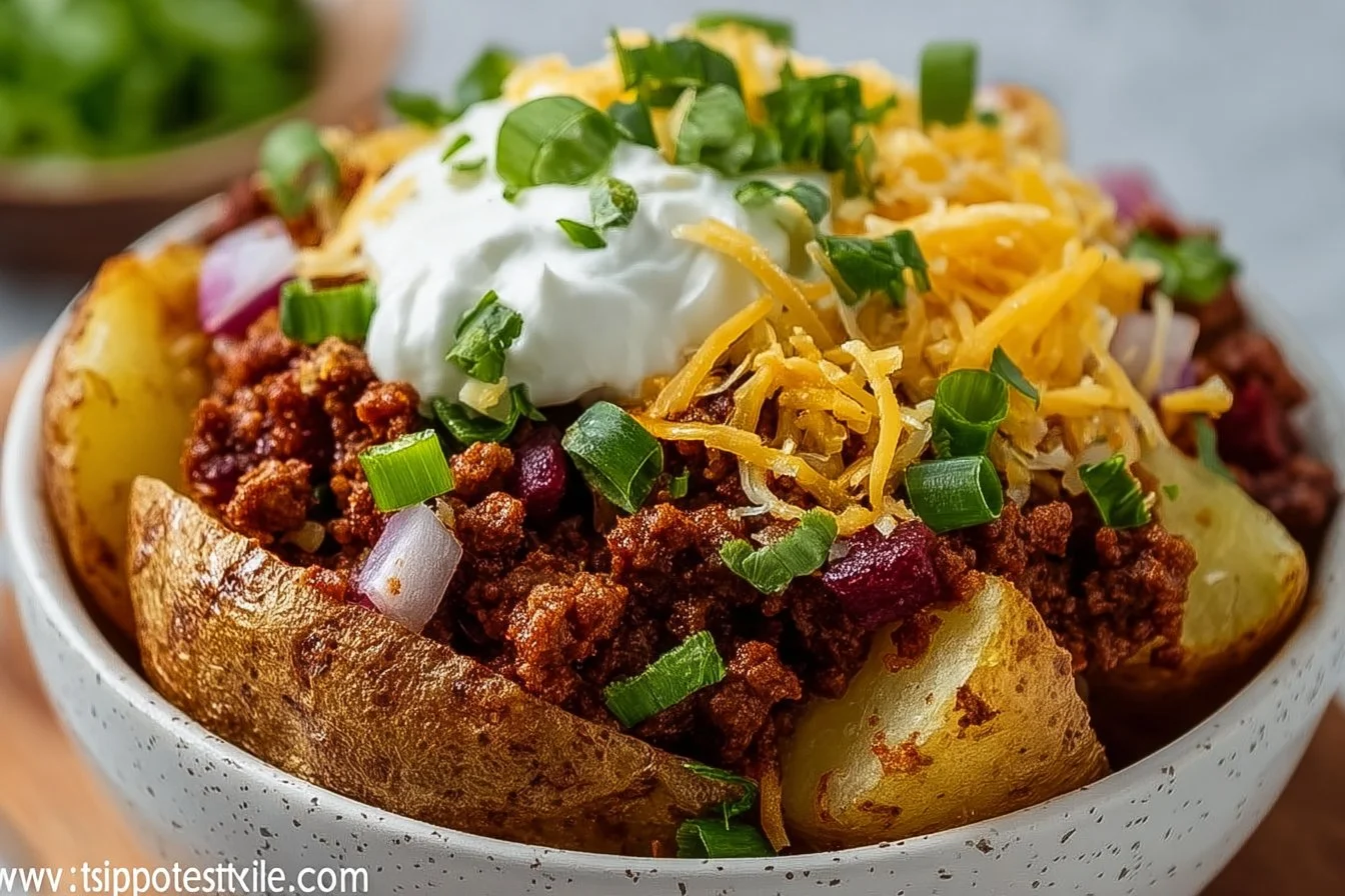 Loaded Potato Taco Bowl