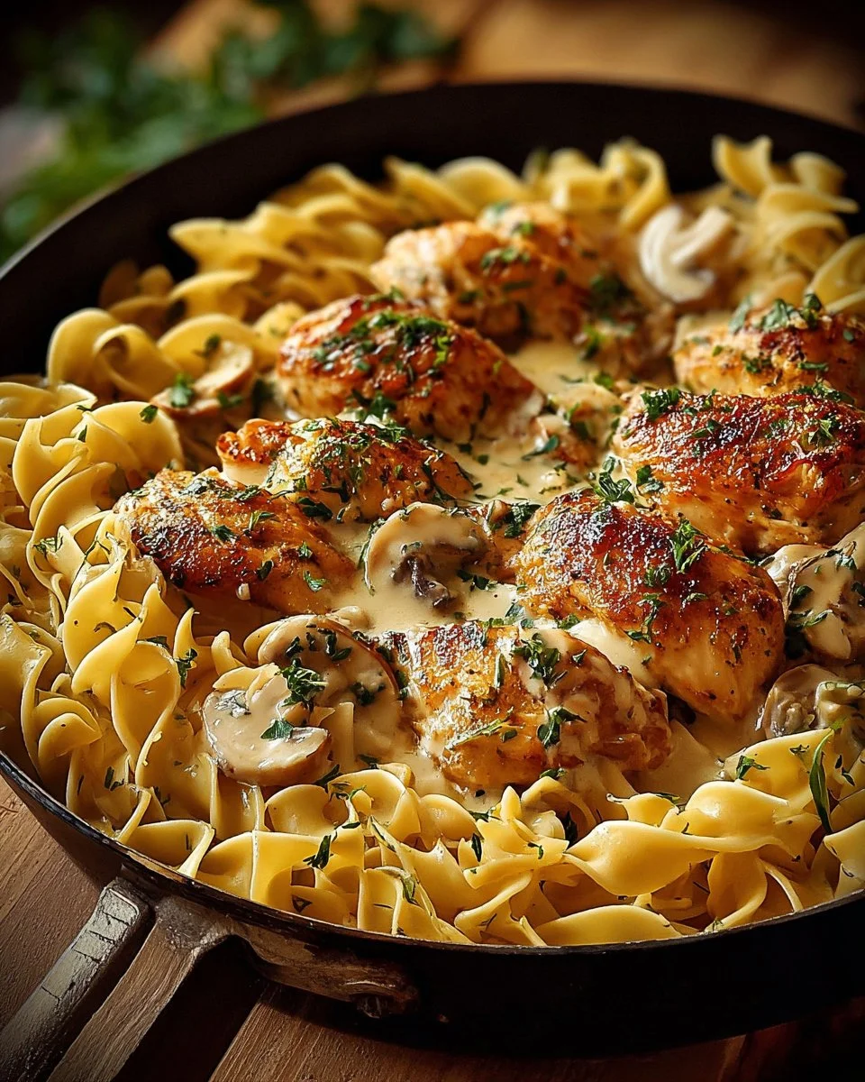 One-Pan Chicken with Buttered Noodles