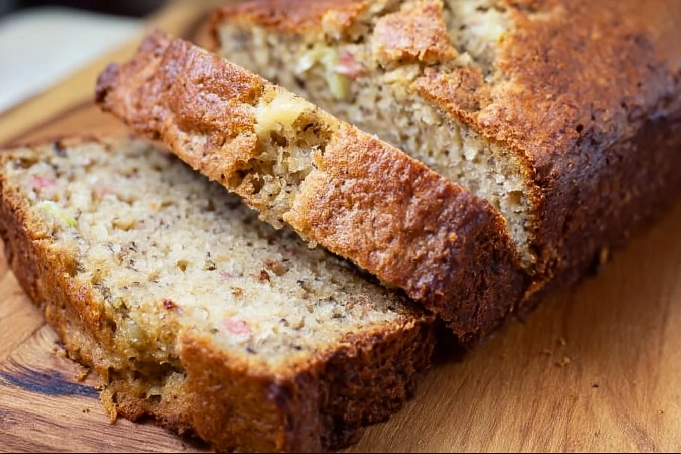 Rhubarb Banana Bread