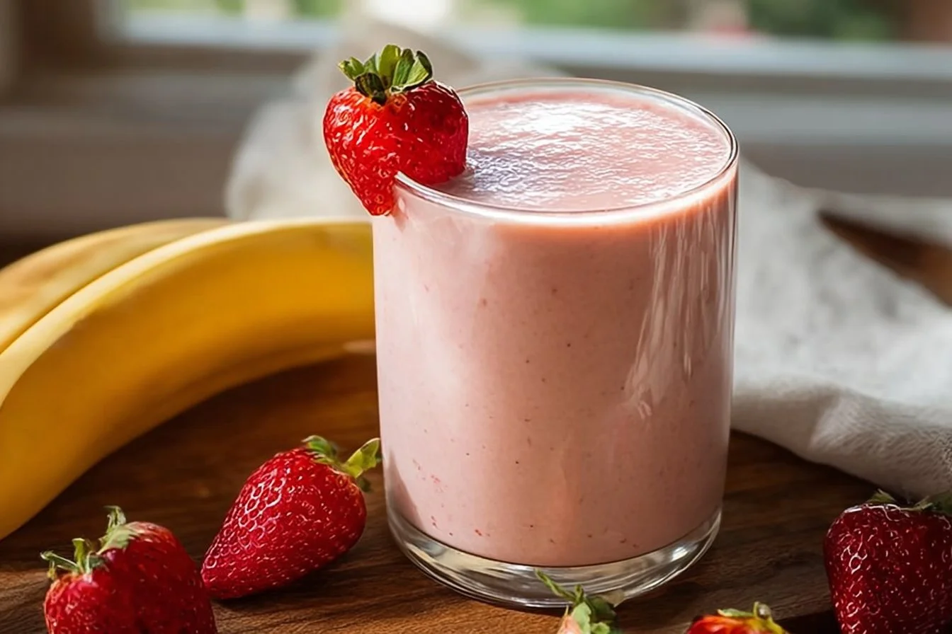 Strawberry Banana Protein Smoothie