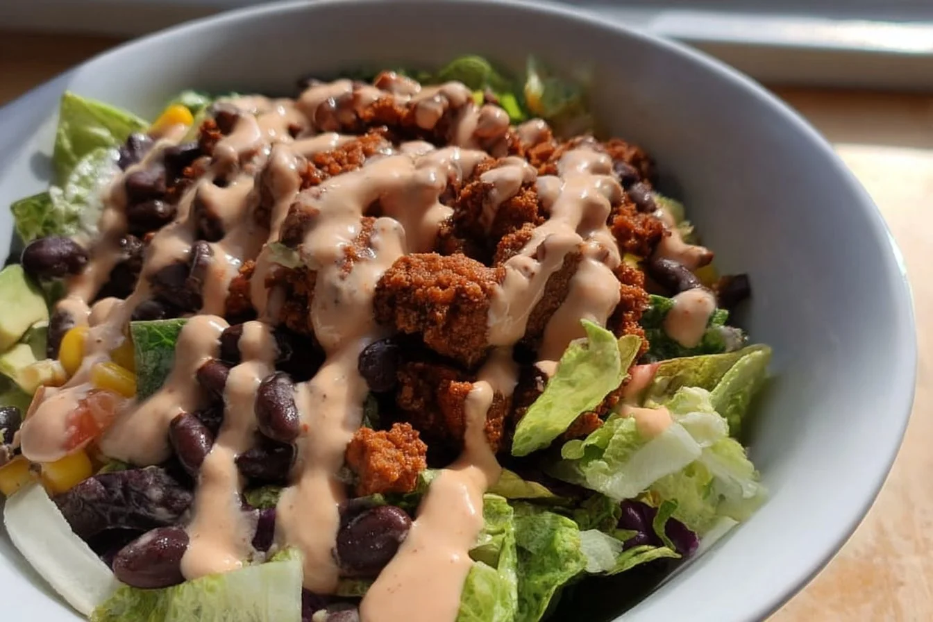 Taco Salad with Chipotle Ranch Dressing Recipe! 🌮🌶