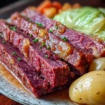 Tender Instant Pot corned beef with cabbage and potatoes recipe