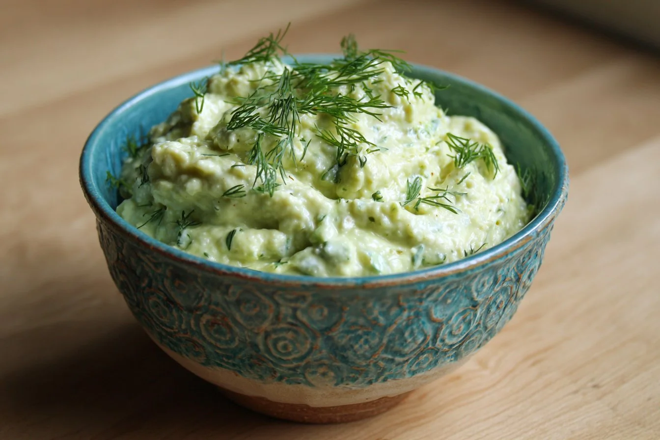 Whipped Avocado Cottage Cheese Dip