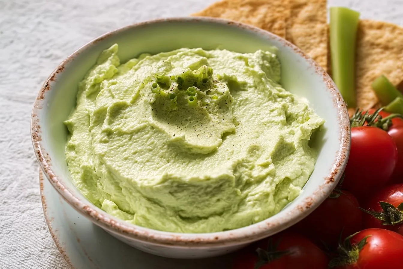 Whipped Avocado Cottage Cheese Dip
