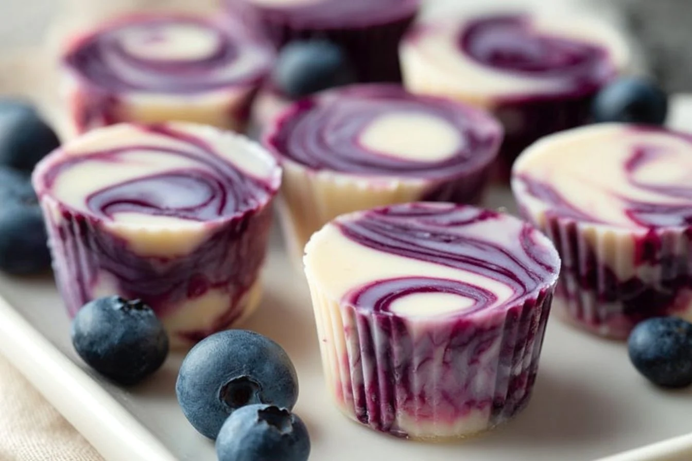 Blueberry Swirl Yogurt Bites