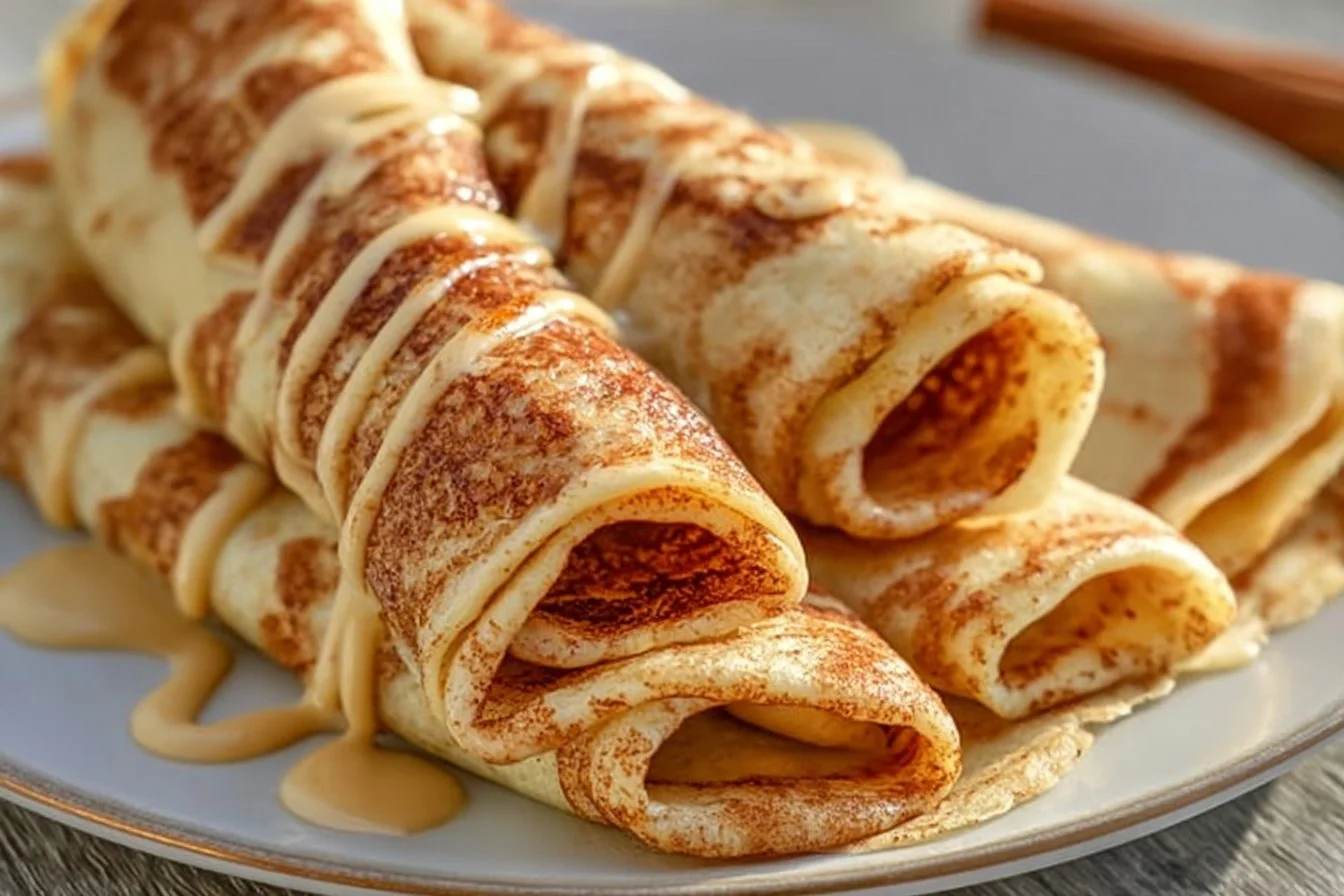 Cinnamon Roll Protein Crepes