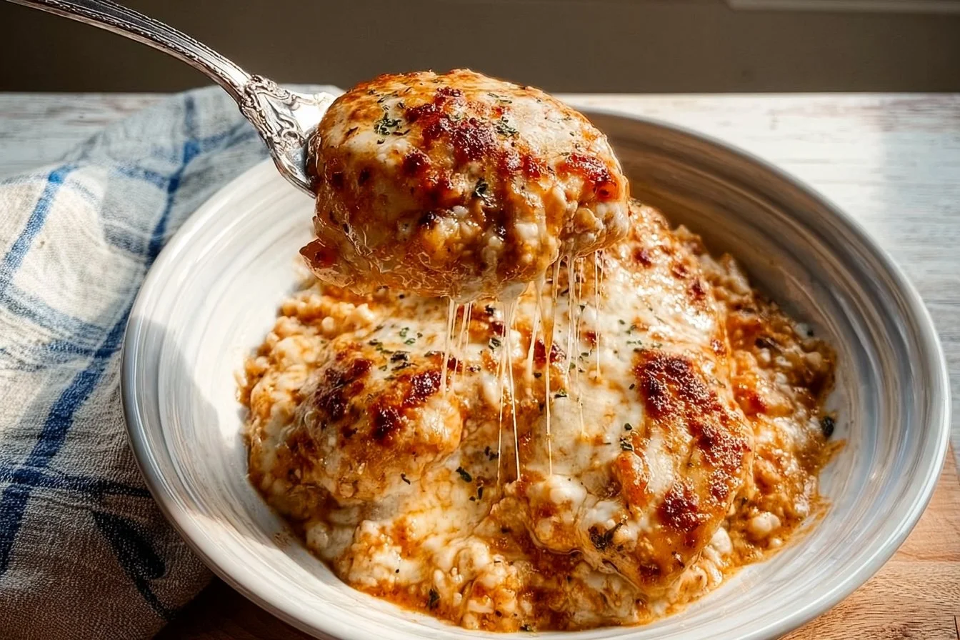 Cottage Cheese Chicken Parm Bowl