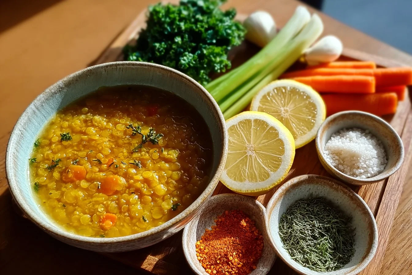 Golden Lemon Lentil Soup
