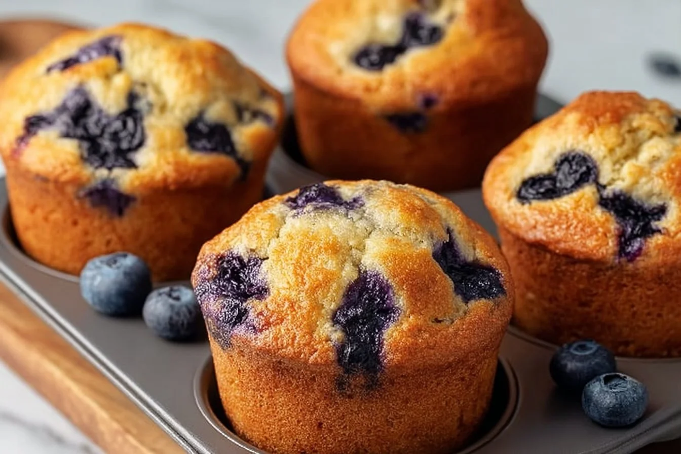 Hearty Blueberry Protein Muffins