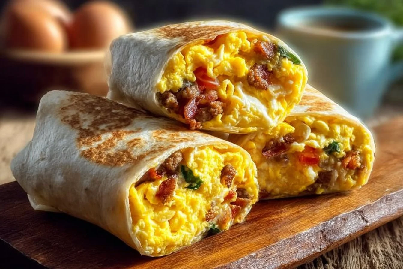 High-Protein Breakfast Burritos