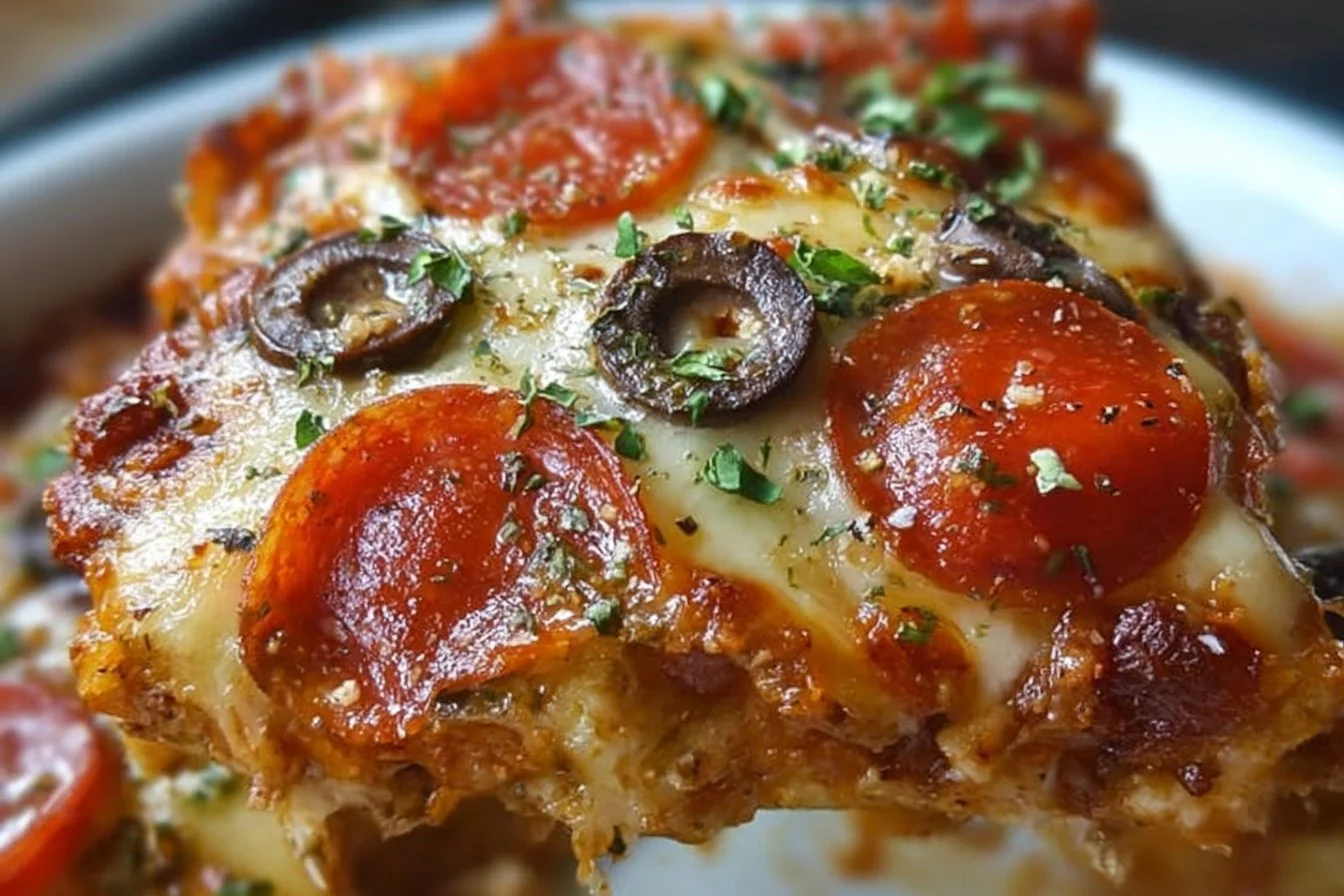 Low Carb Pizza Casserole