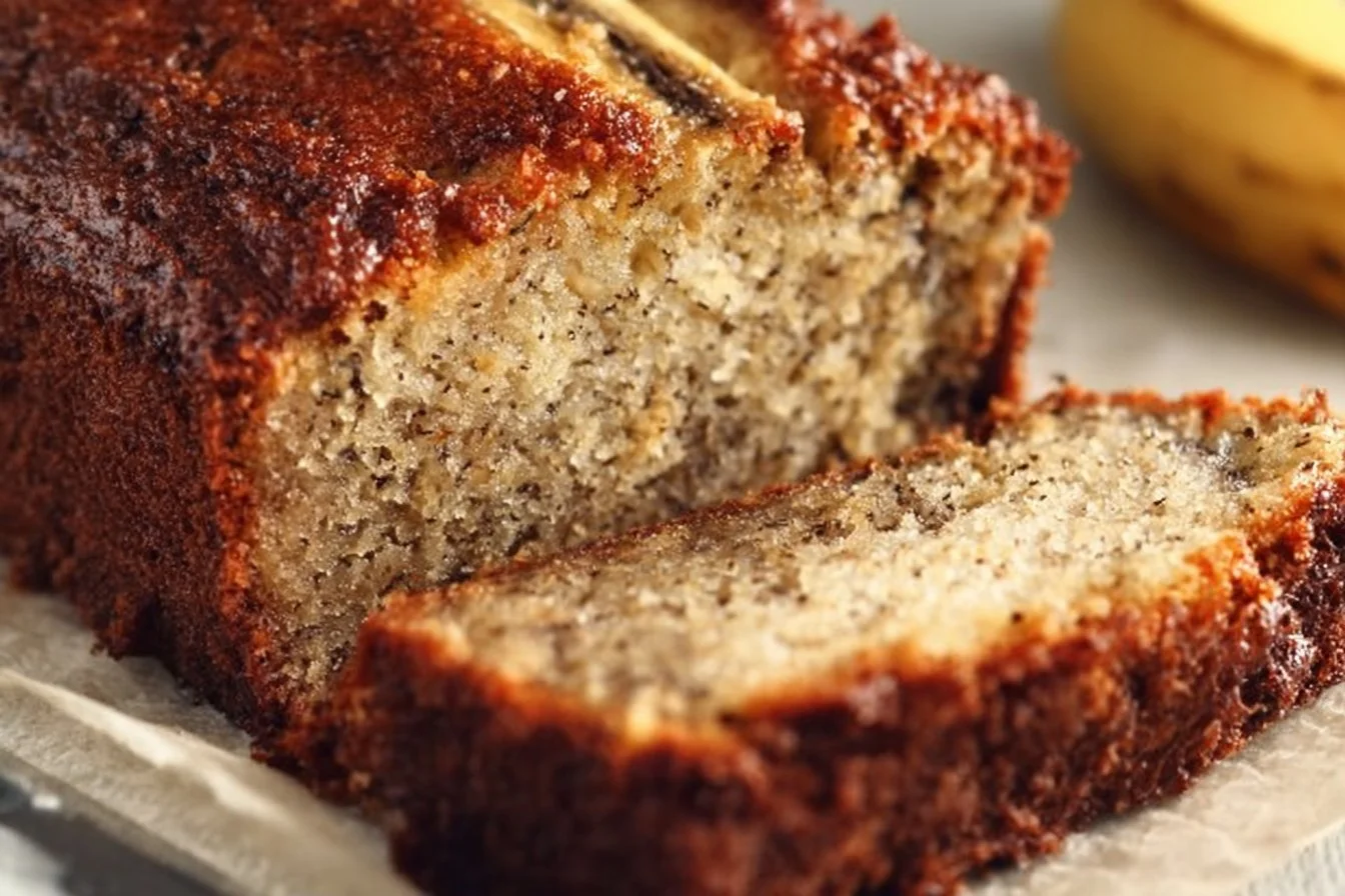 Moist Sugar Free Banana Bread with Applesauce