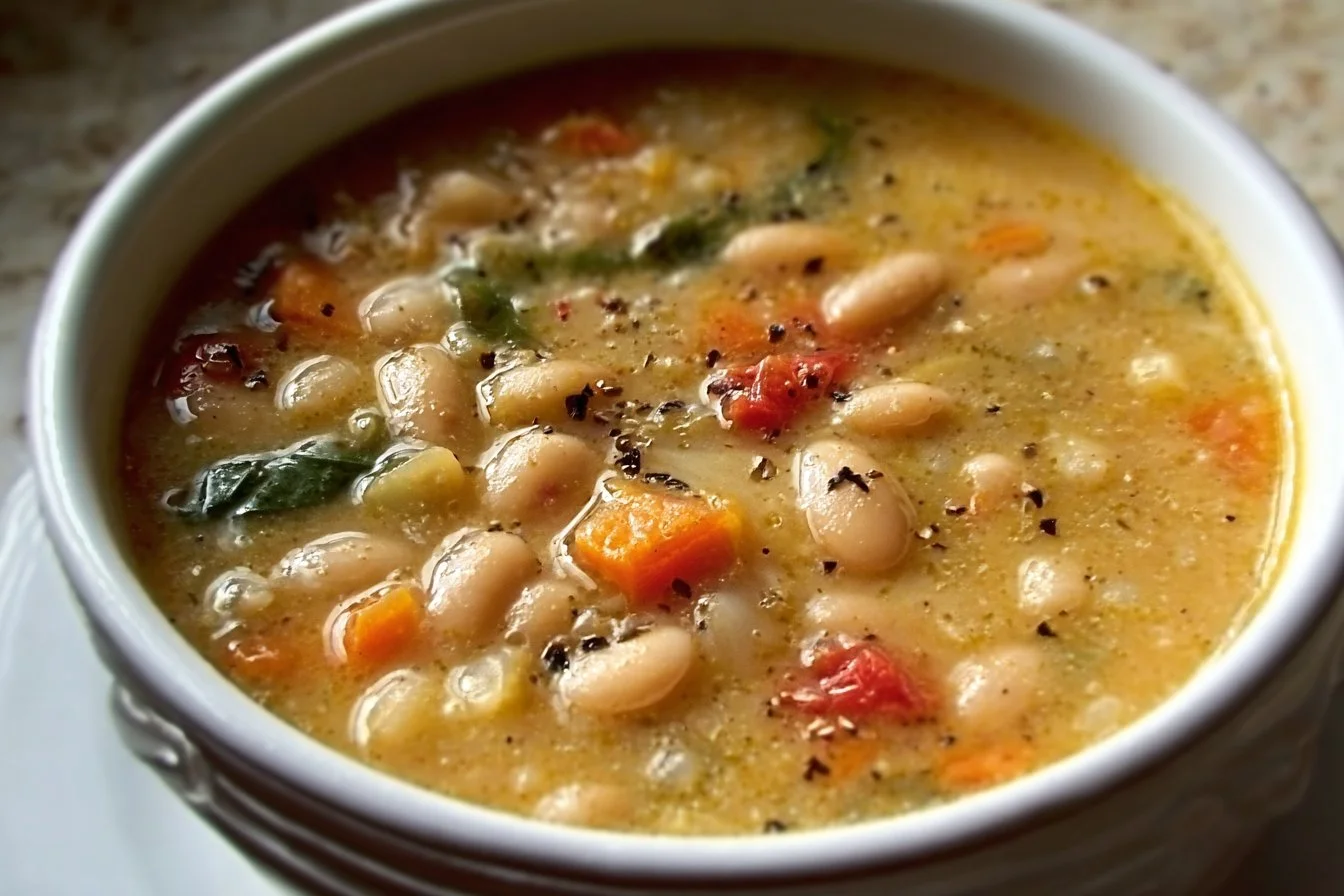 Power Up Your Day with High Protein White Bean Soup