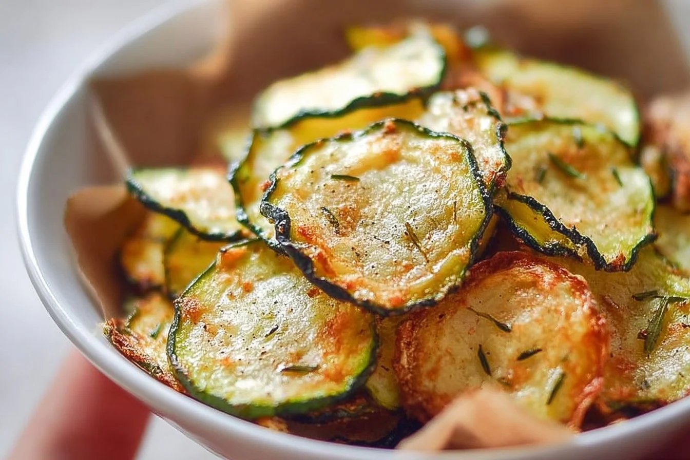 Simple Salt and Vinegar Zucchini Chips